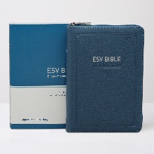 영문 ESV BIBLE 중 단본 지퍼 네이비 / 7513262